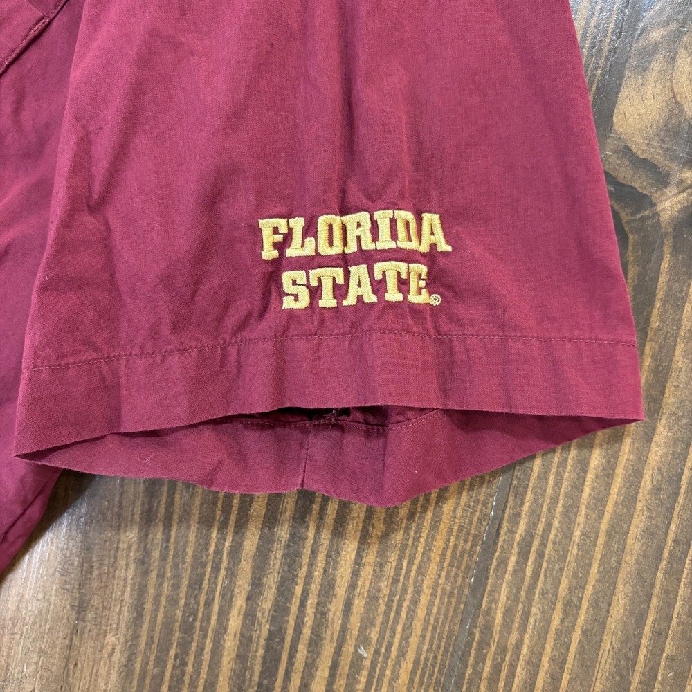COLUMBIA‎ PFG Fishing Shirt Mens XXL Red Florida State Seminoles Short Sleeve - Picture 7 of 9